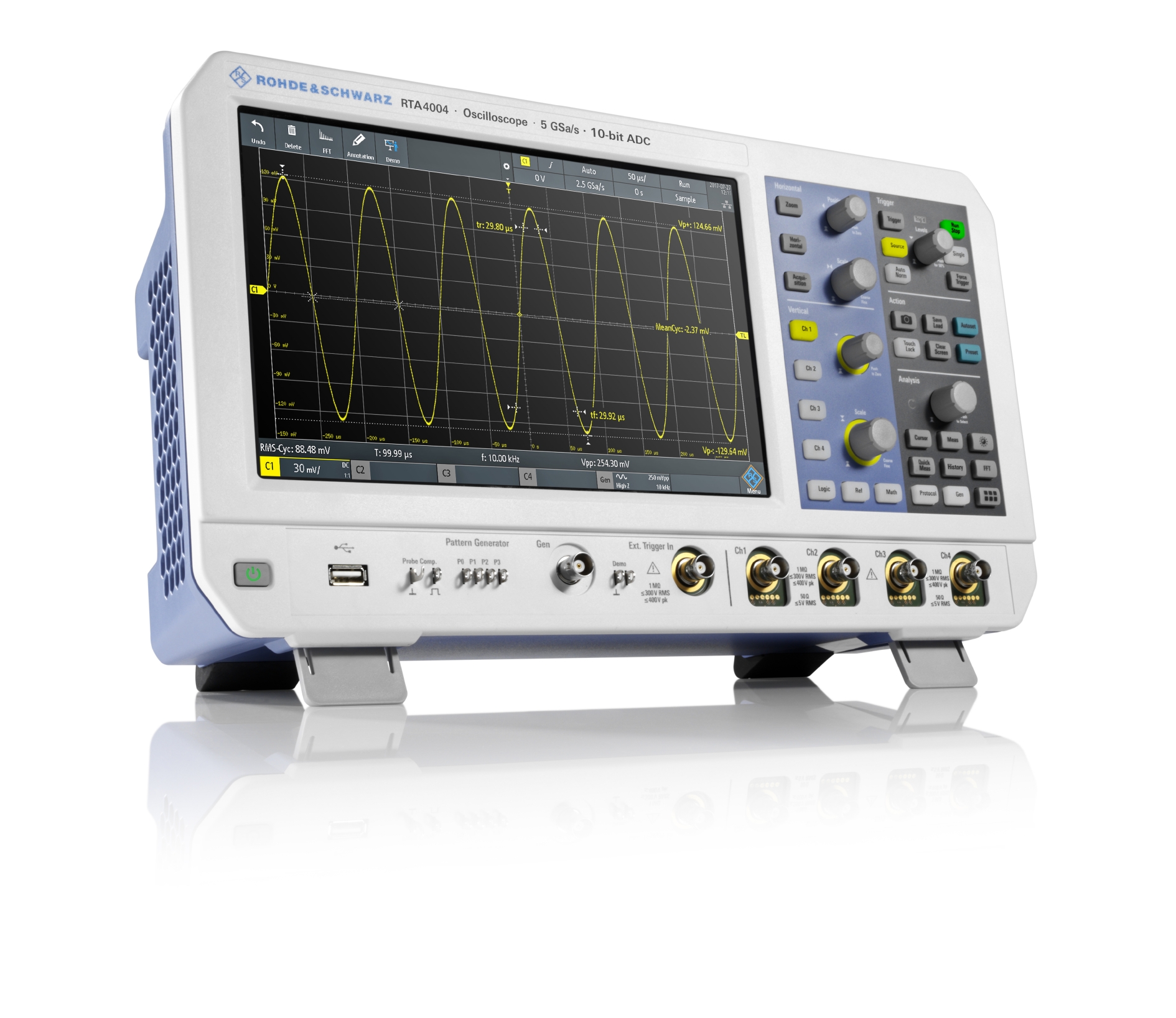 Цифровой осциллограф. Осциллограф Rohde Schwarz rtm3004-b243. RTM 3004 осциллограф. Осциллограф Rohde Schwarz. Rohde&Schwarz hmo724 - 4-х канальный цифровой осциллограф, 70 МГЦ.